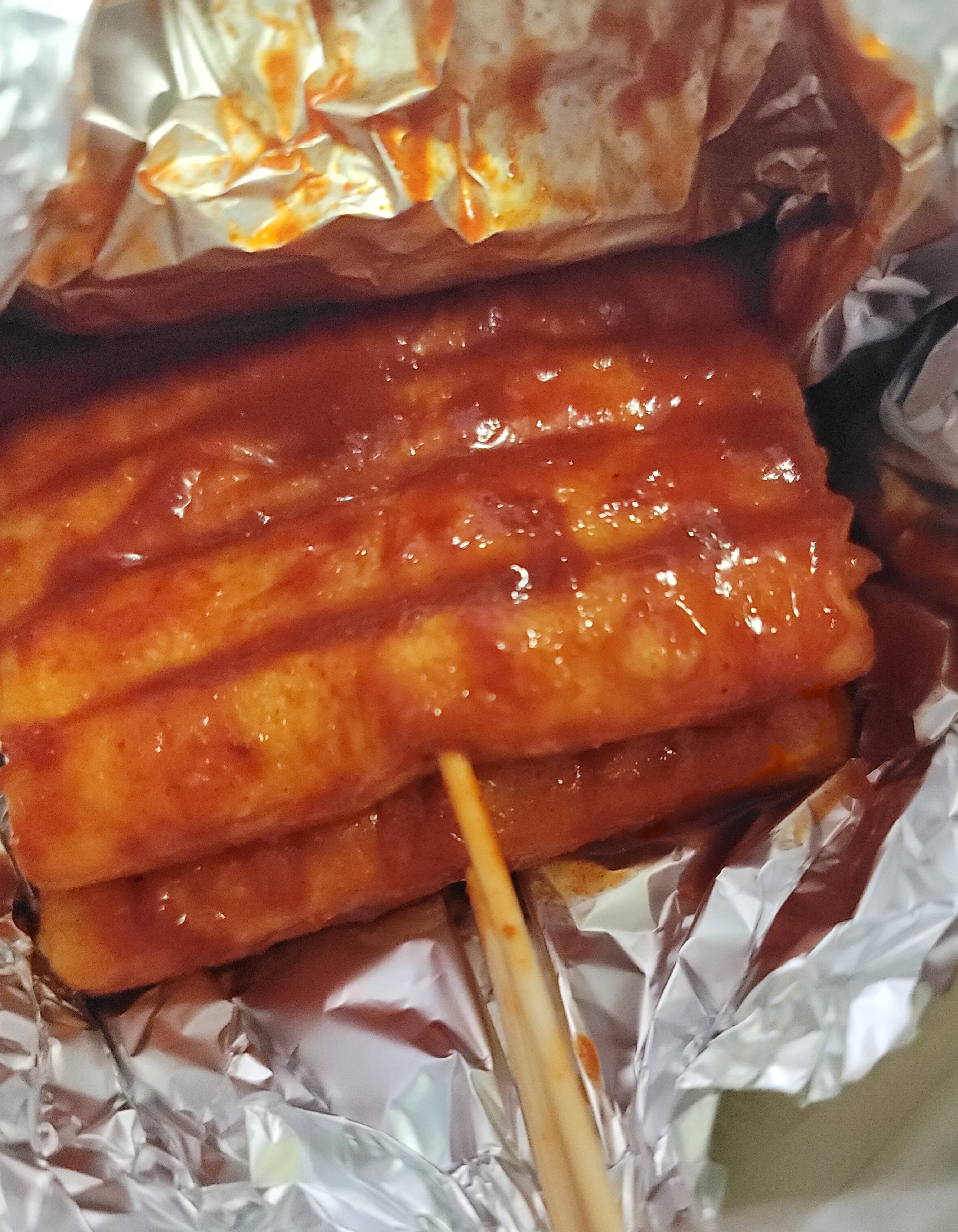 오랜만에 시장 떡꼬치