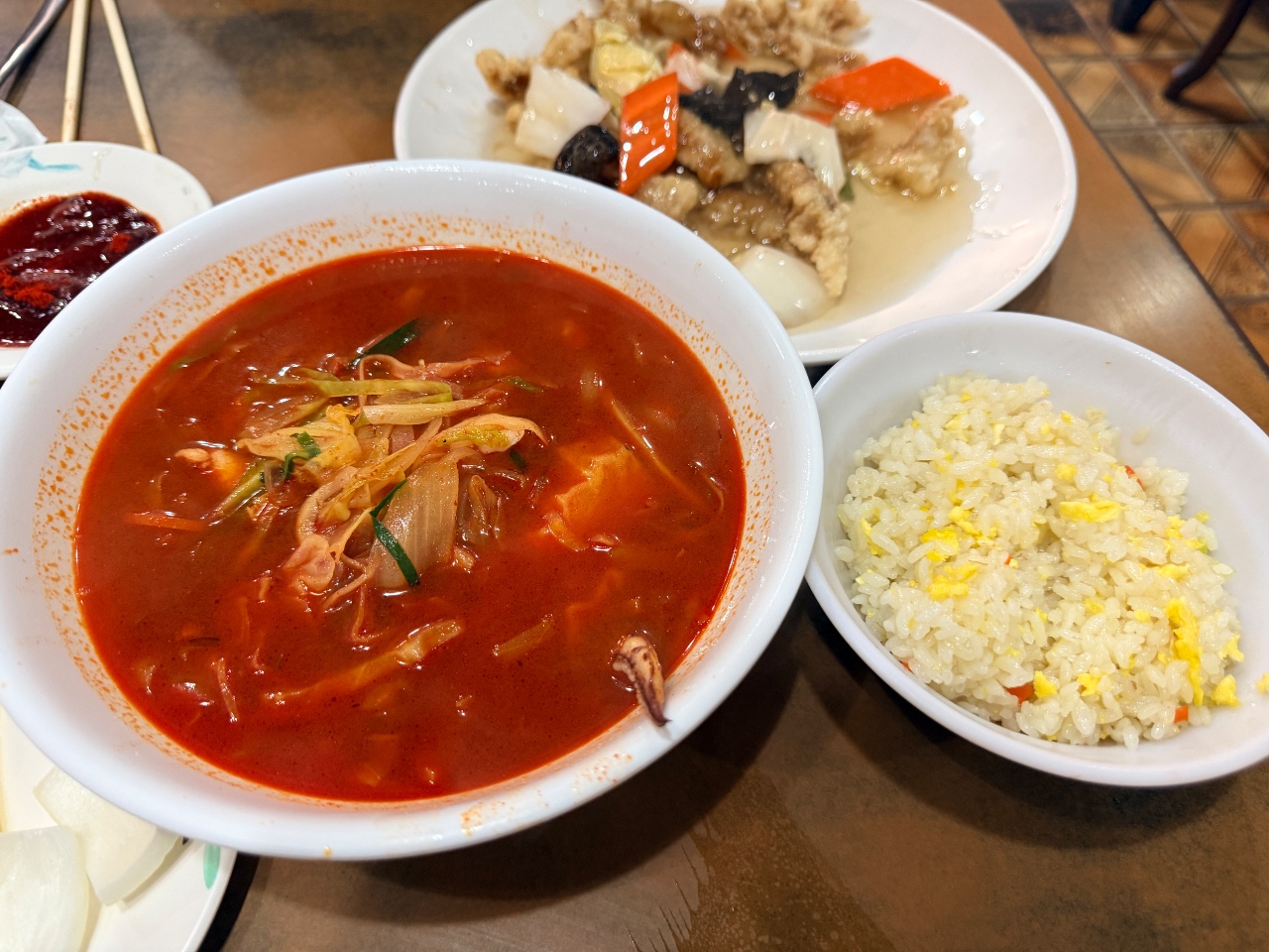 짬뽕밥 먹었어요