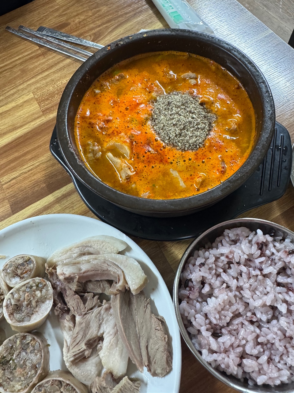 모듬순대정식