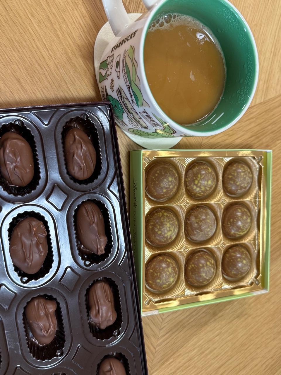 굿모닝 두바이 초콜릿 🍫💚💛