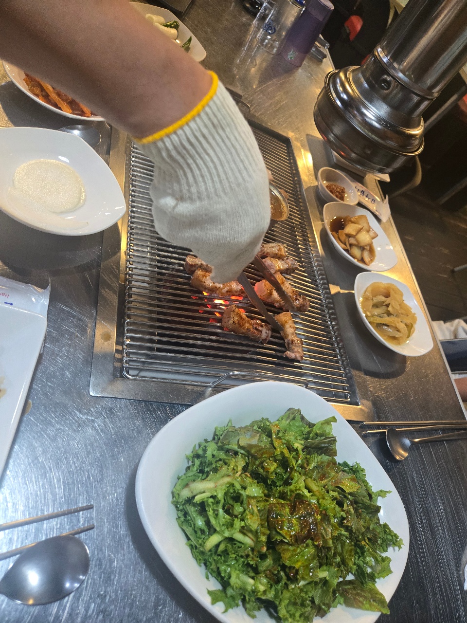 구워주는 고깃지