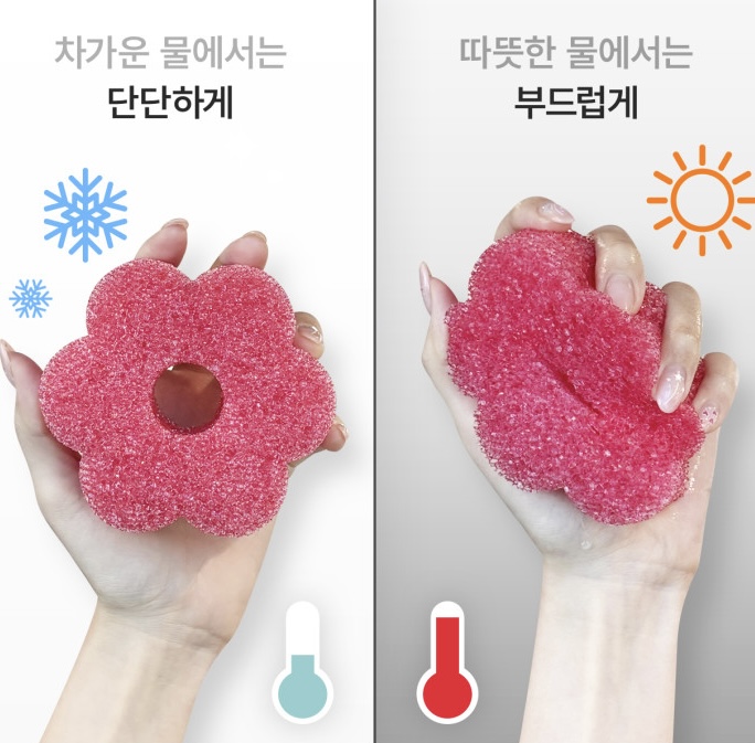 온도 변화에 따라 모양이 바뀌는 온감 젤리 장난감