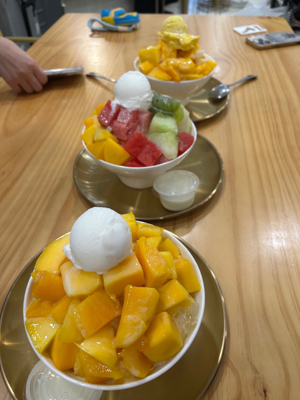 대만 현지 과일 빙수
