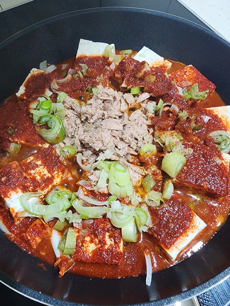 저녁은 두부참치조림😋