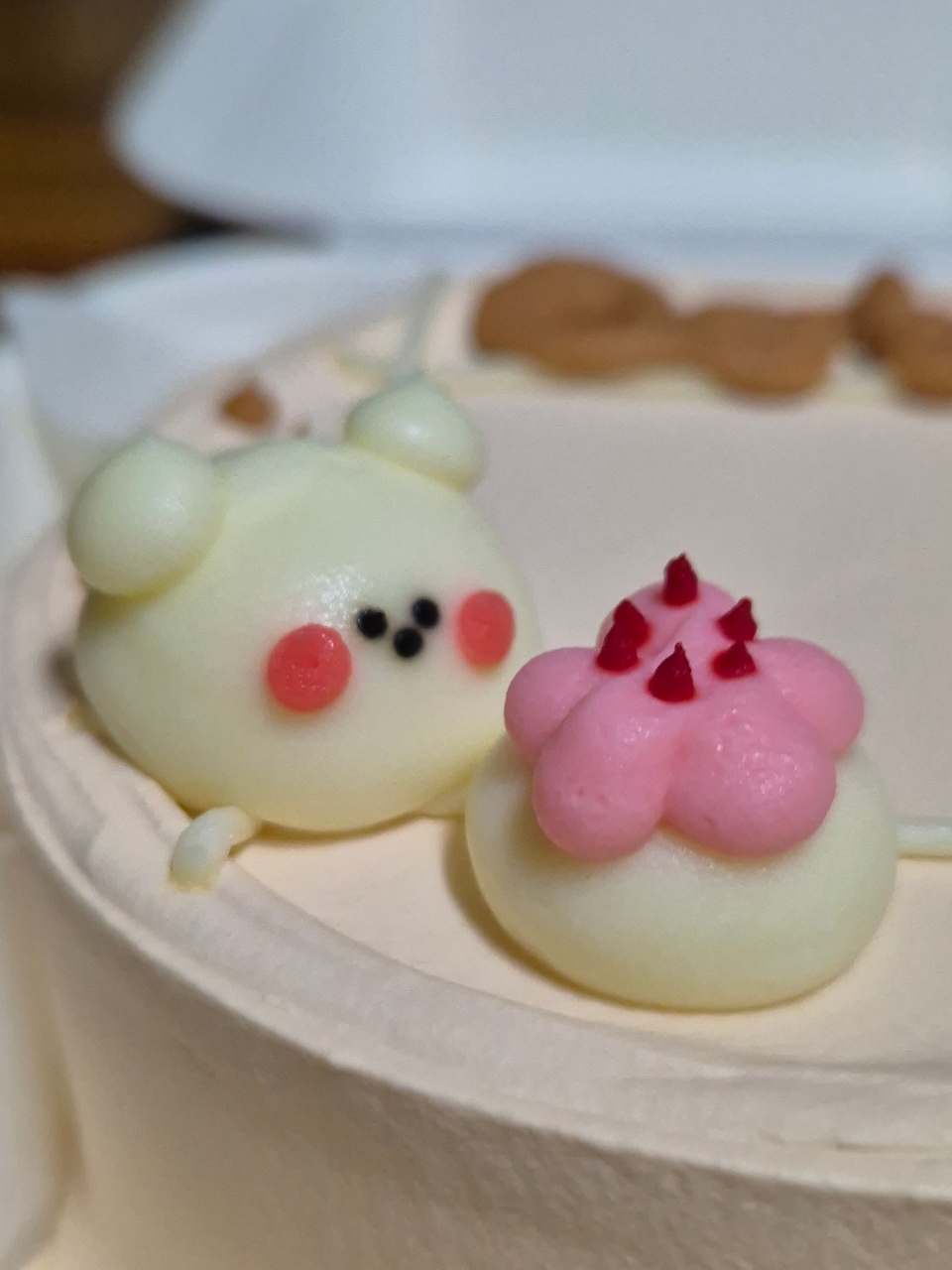 선물받은 도시락케잌