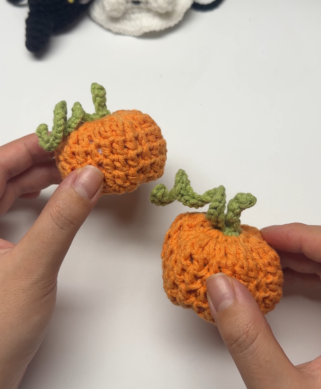 뜨개 호박 만들기 🎃✨
