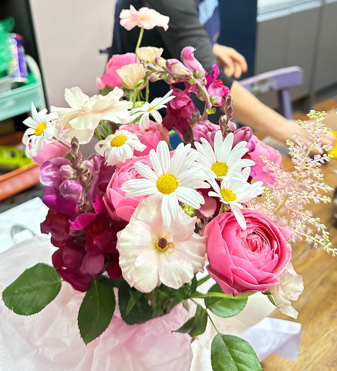 작은 꽃 한다발이주는 행복
