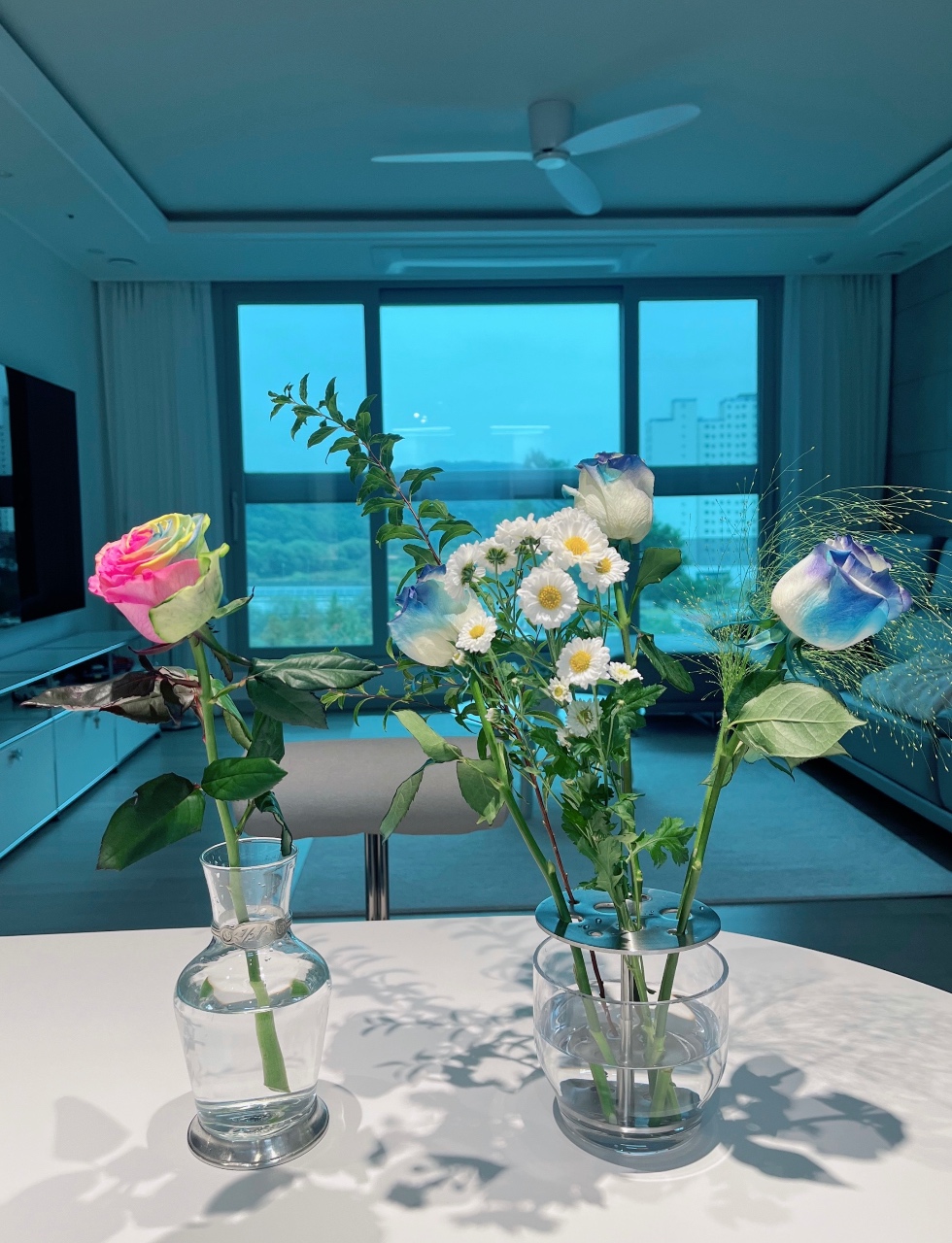 오랜만에 꽃꽂이💐