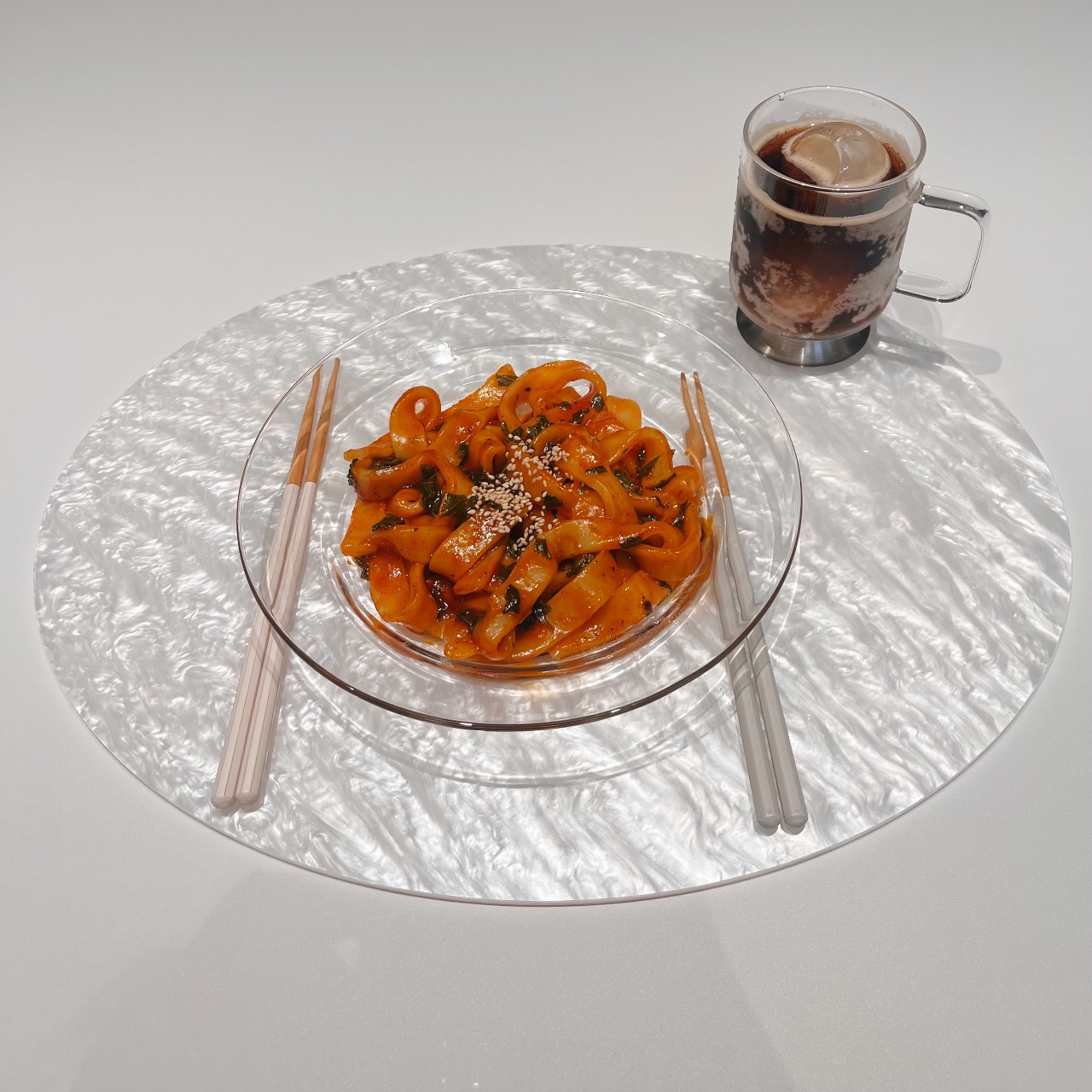 납작 떡볶이😋