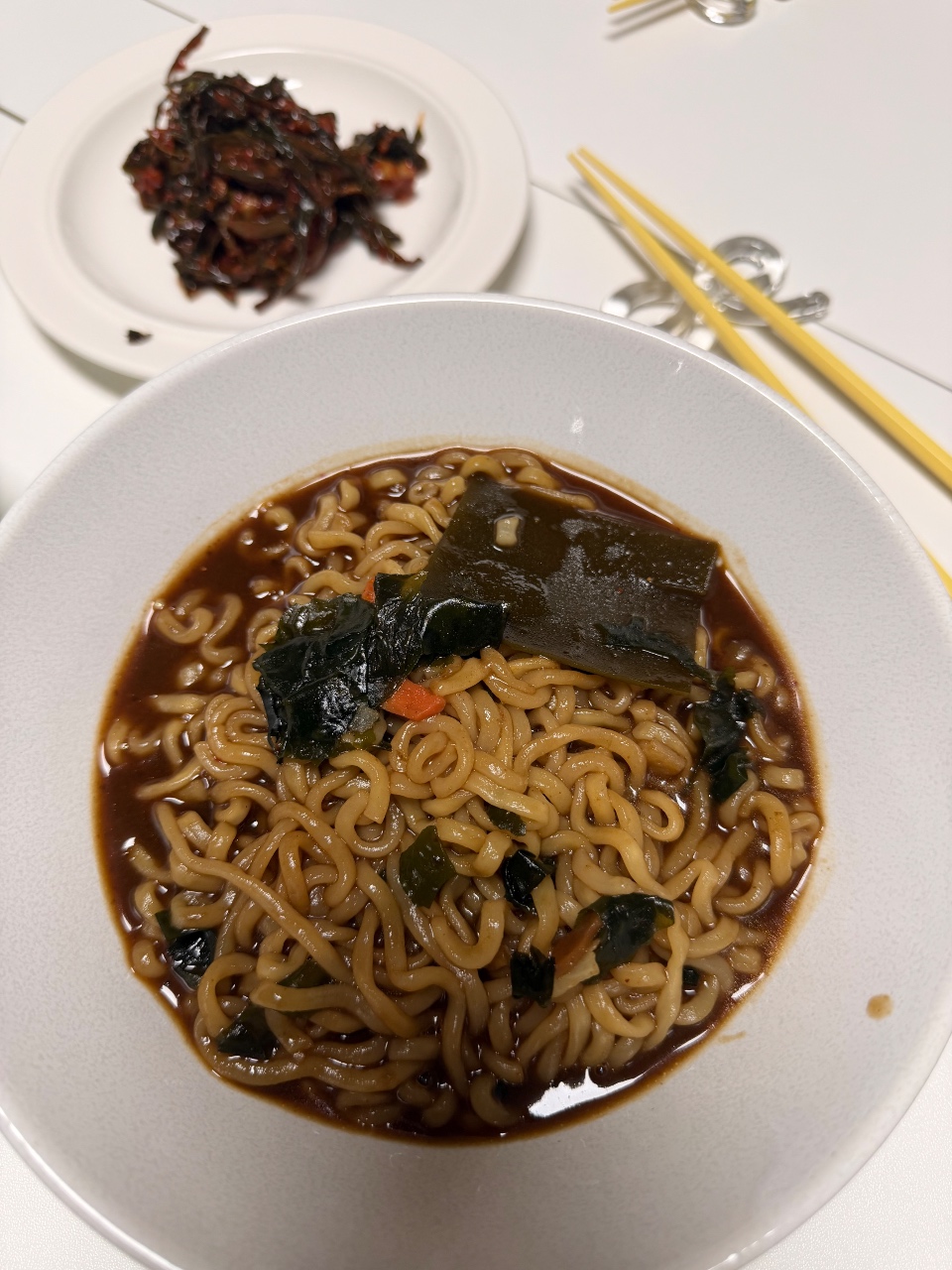 야식~짜파구리