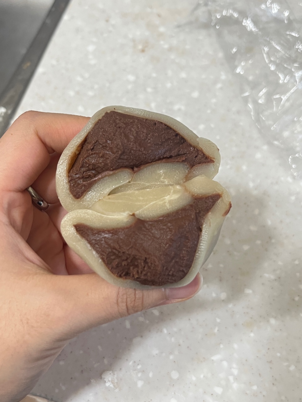 생초코모찌 만들었어요