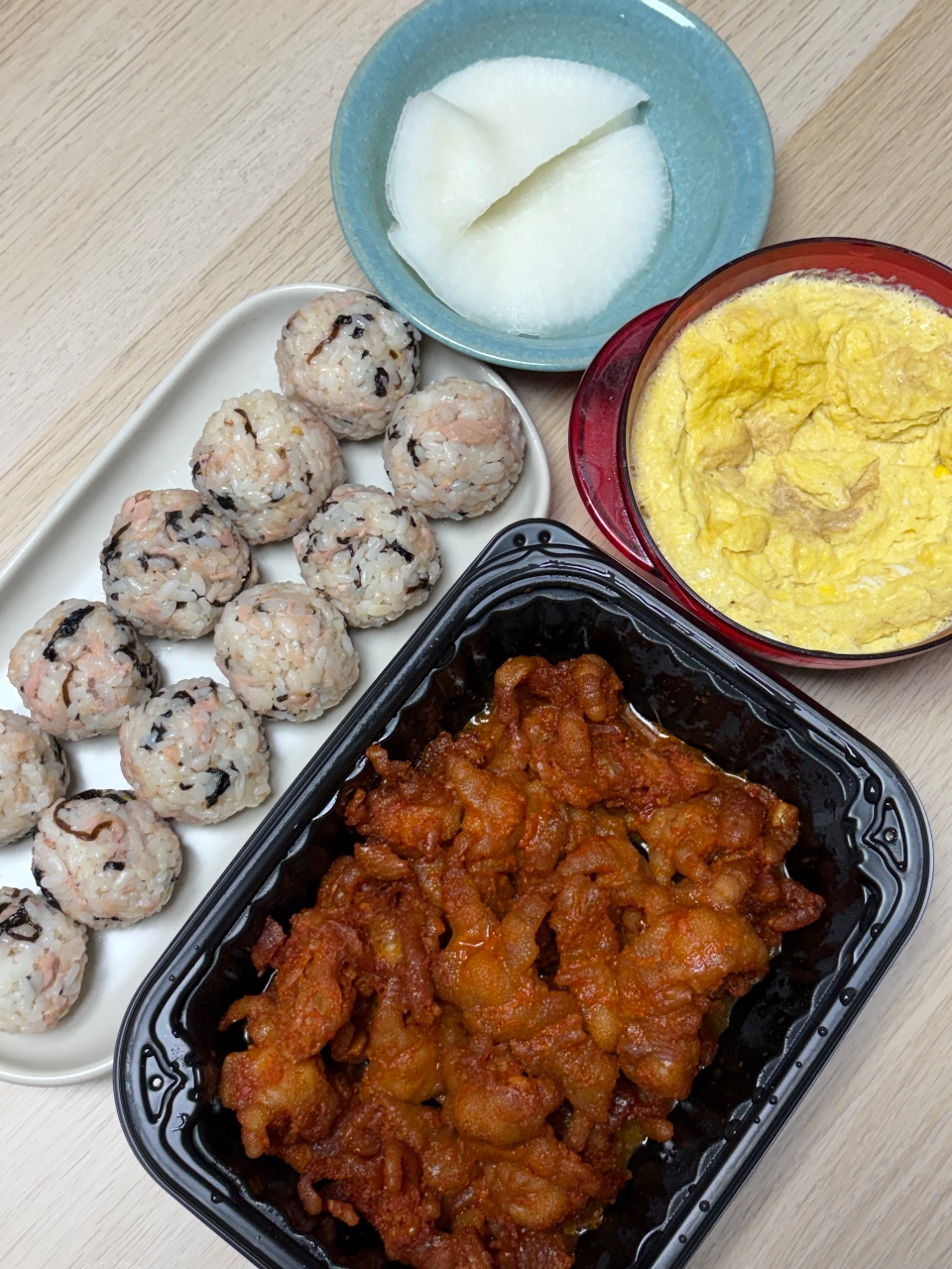 닭발 + 주먹밥