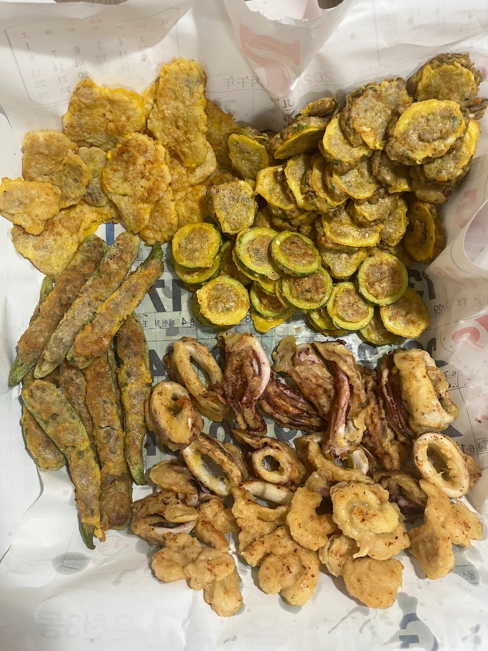 전부쳤어요~