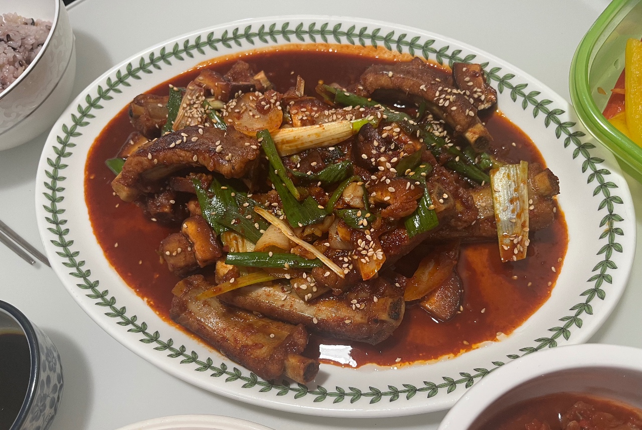 집밥~ 등갈비!