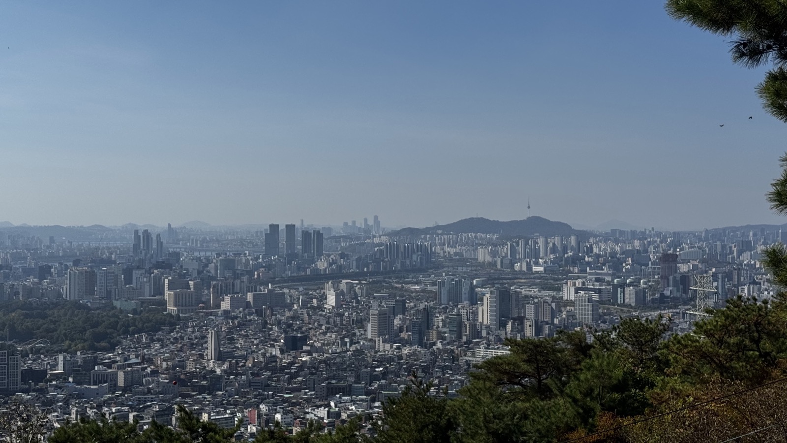 아차산 올라가서 본 서울 풍경