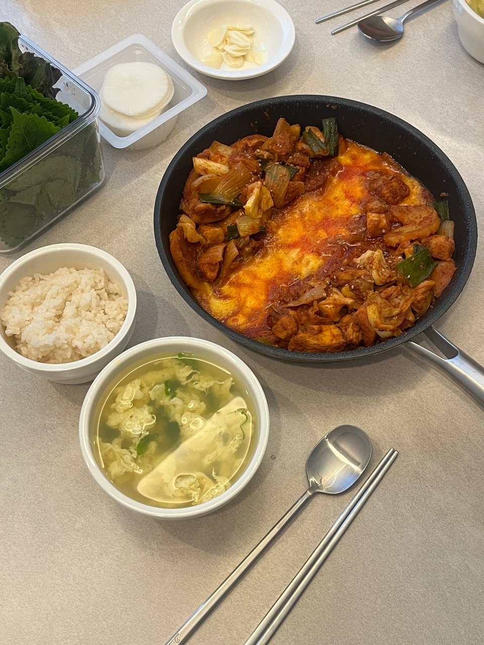치즈닭갈비 해먹었어여🐓