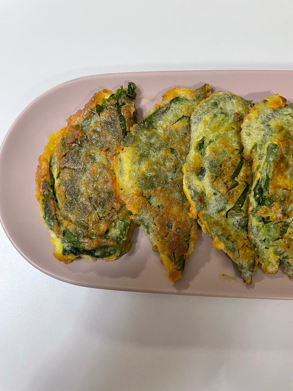 깻잎전 먹기