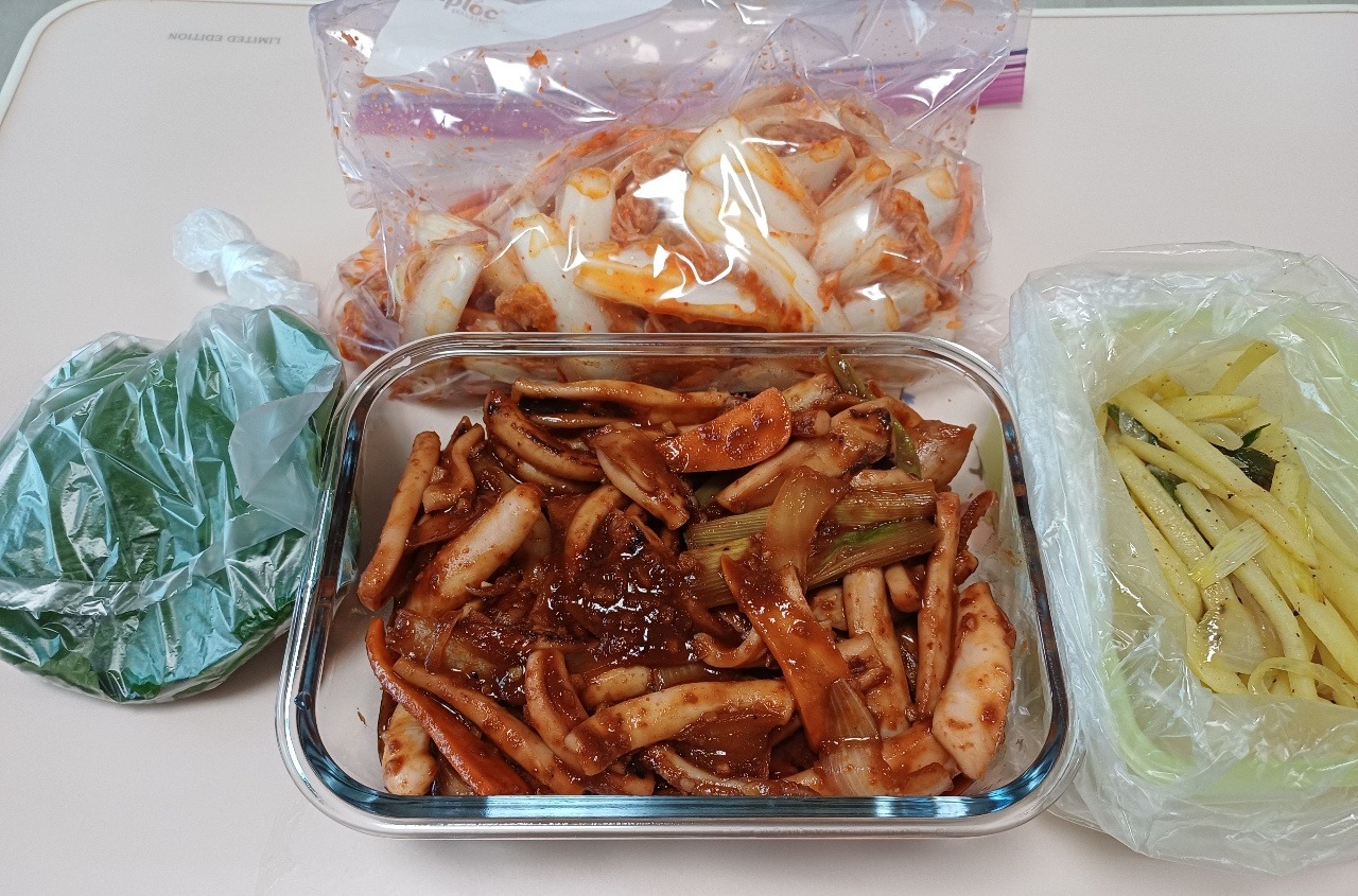 반찬배달(어젯자)