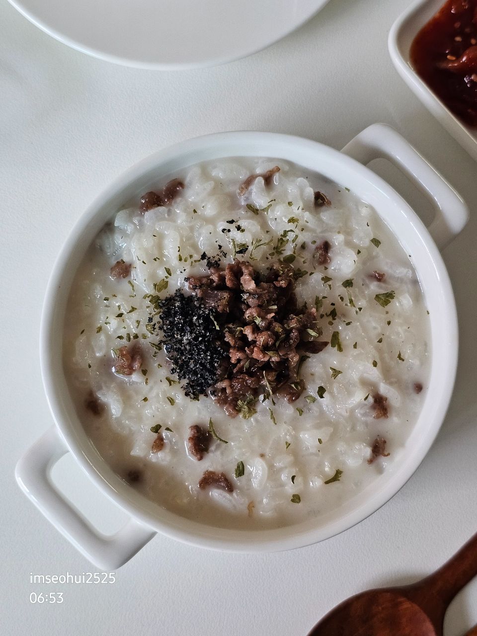 고2아침메뉴-엄마표 소고기죽