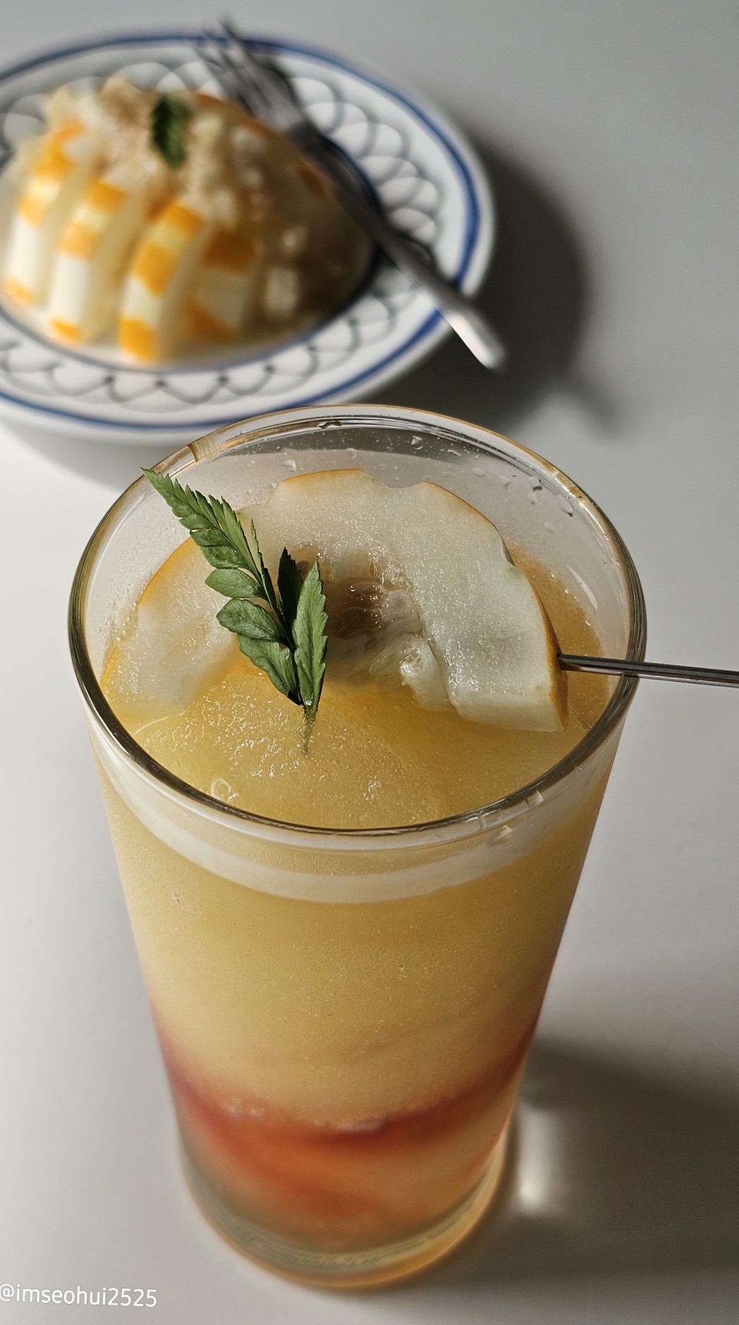 오늘의 홈카페! 참외소르베🍹
