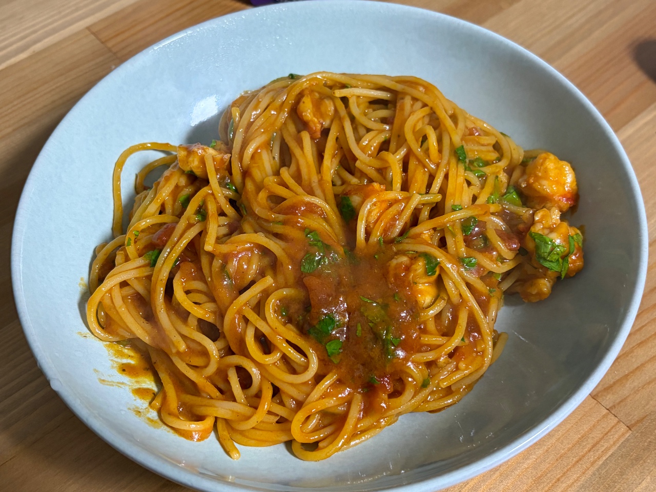 새우 토마토 파스타