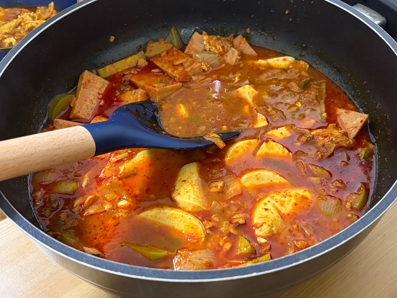 스팸 순두부 찌개