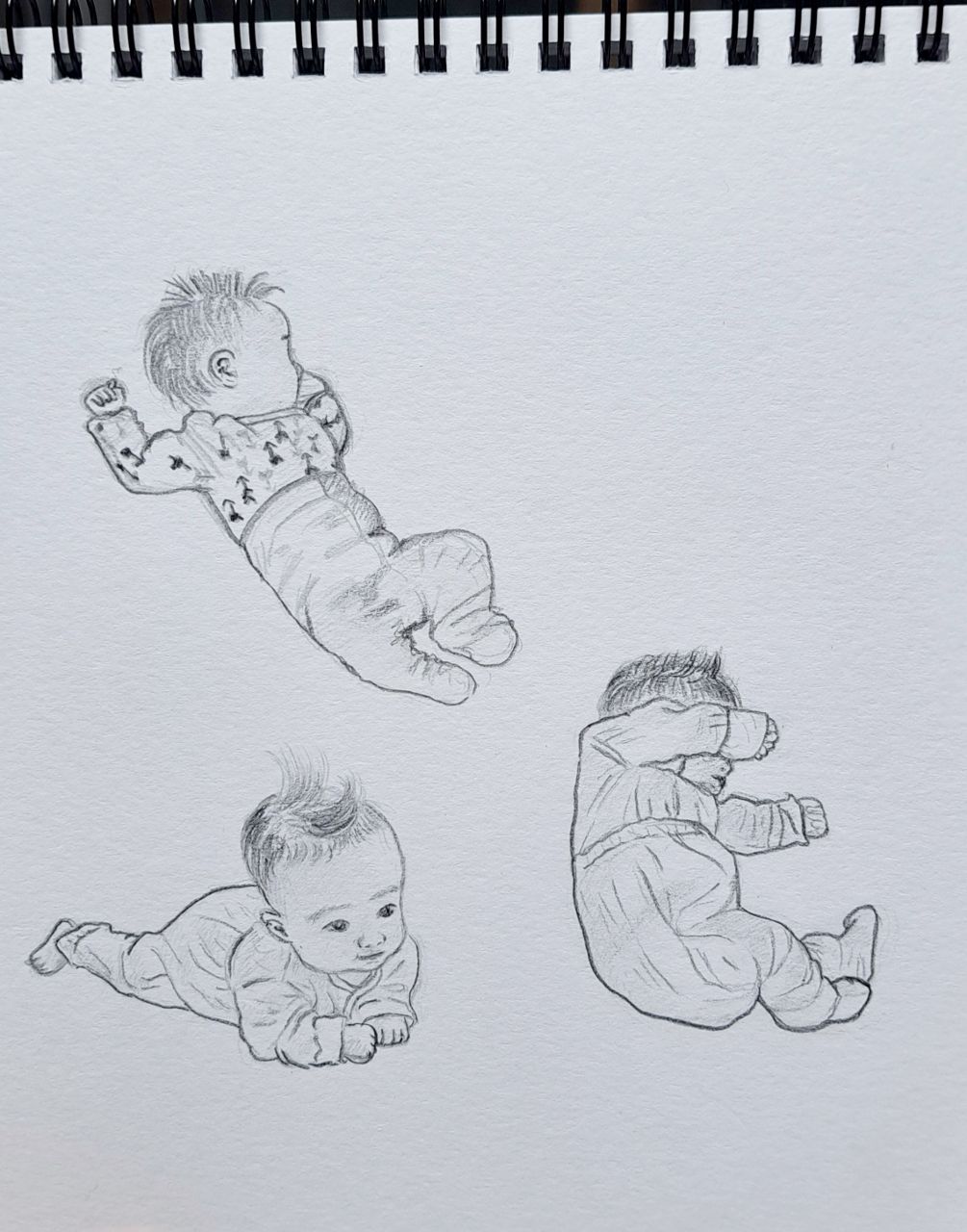 잠자는 아기 크로키 ver2 👶 