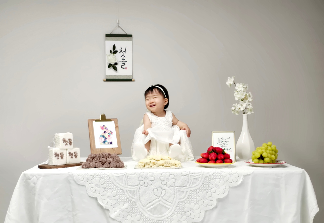 직접 꾸며본 돌상 👶 