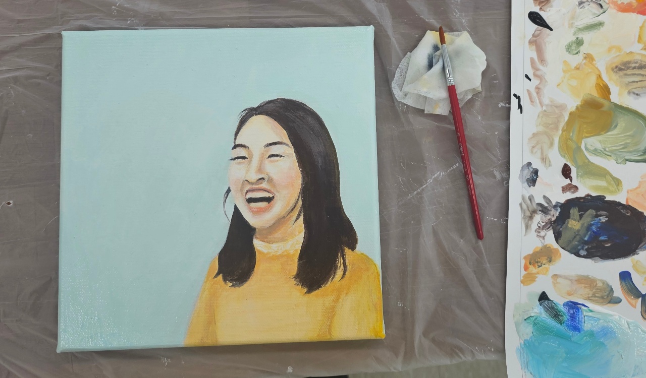 반측면 자화상 그리기 🎨 