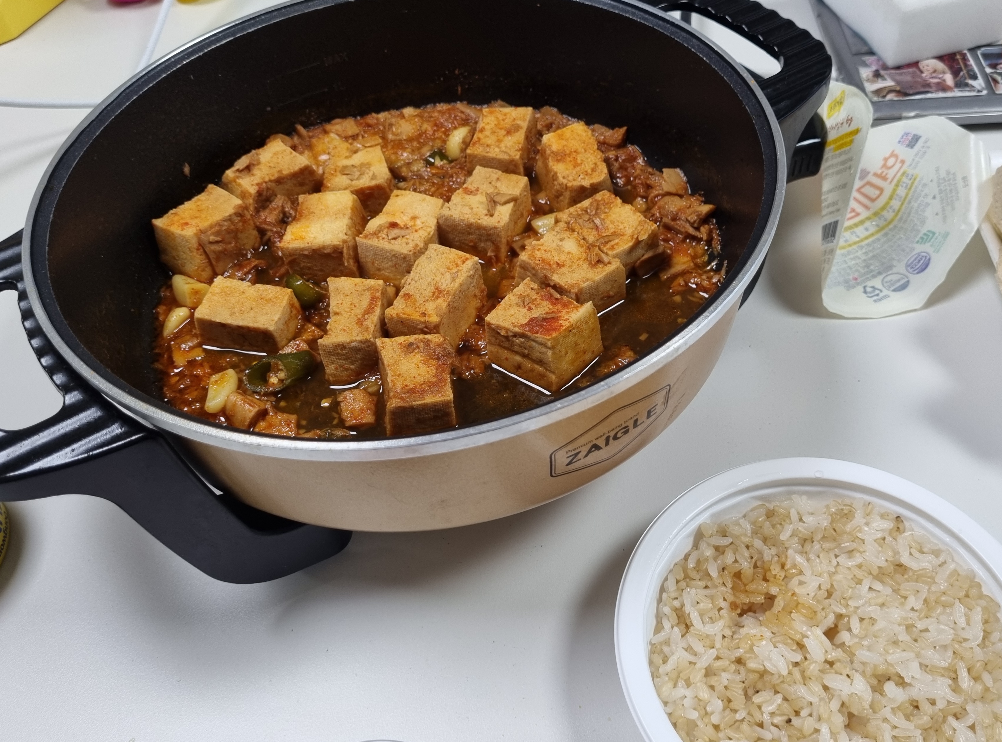 오늘의 저녁 두부조림 요리 꿀팁!!