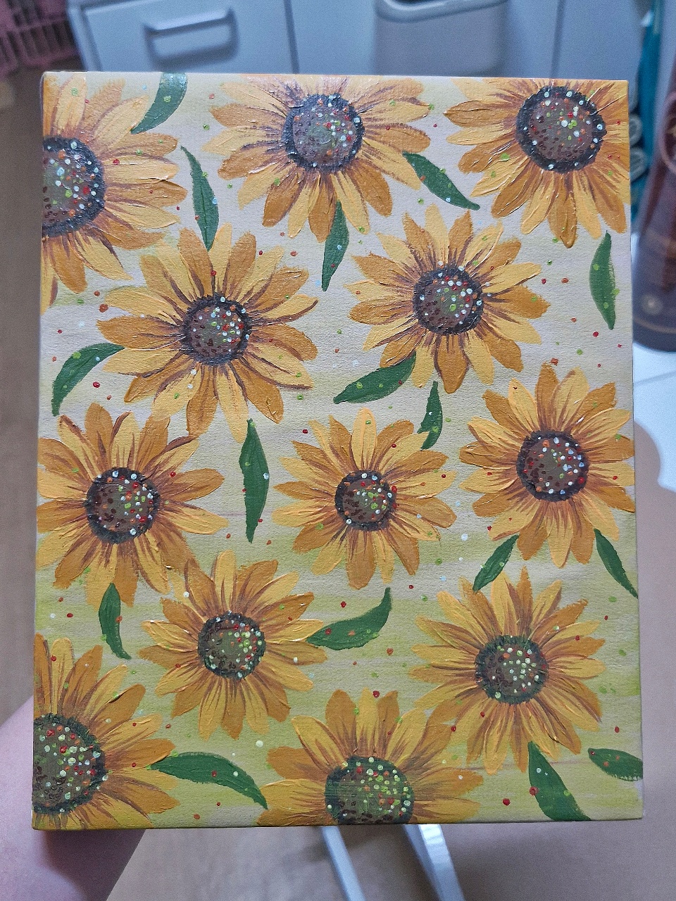 해바라기 그림 그렸어요