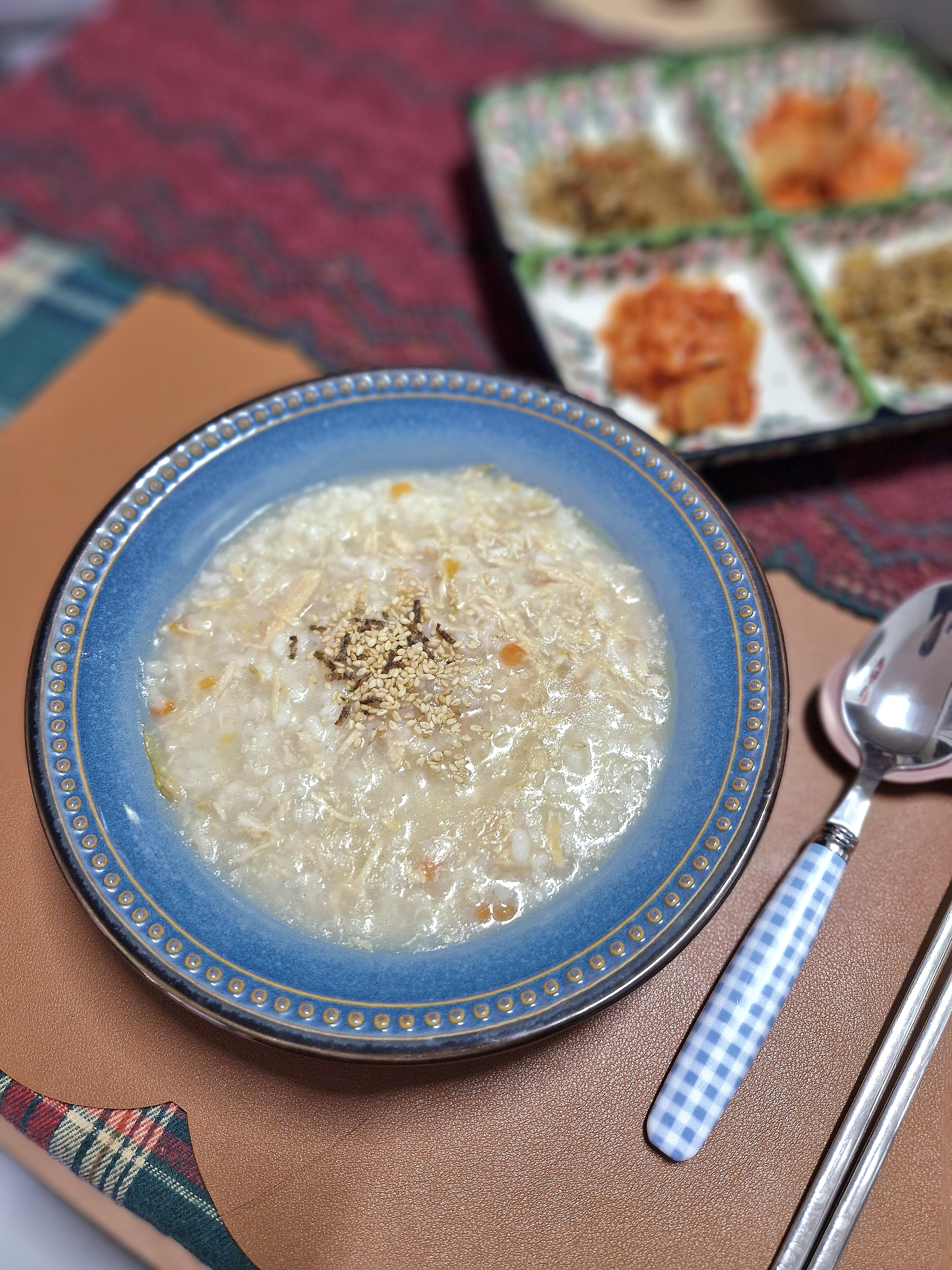 닭죽과 떡국