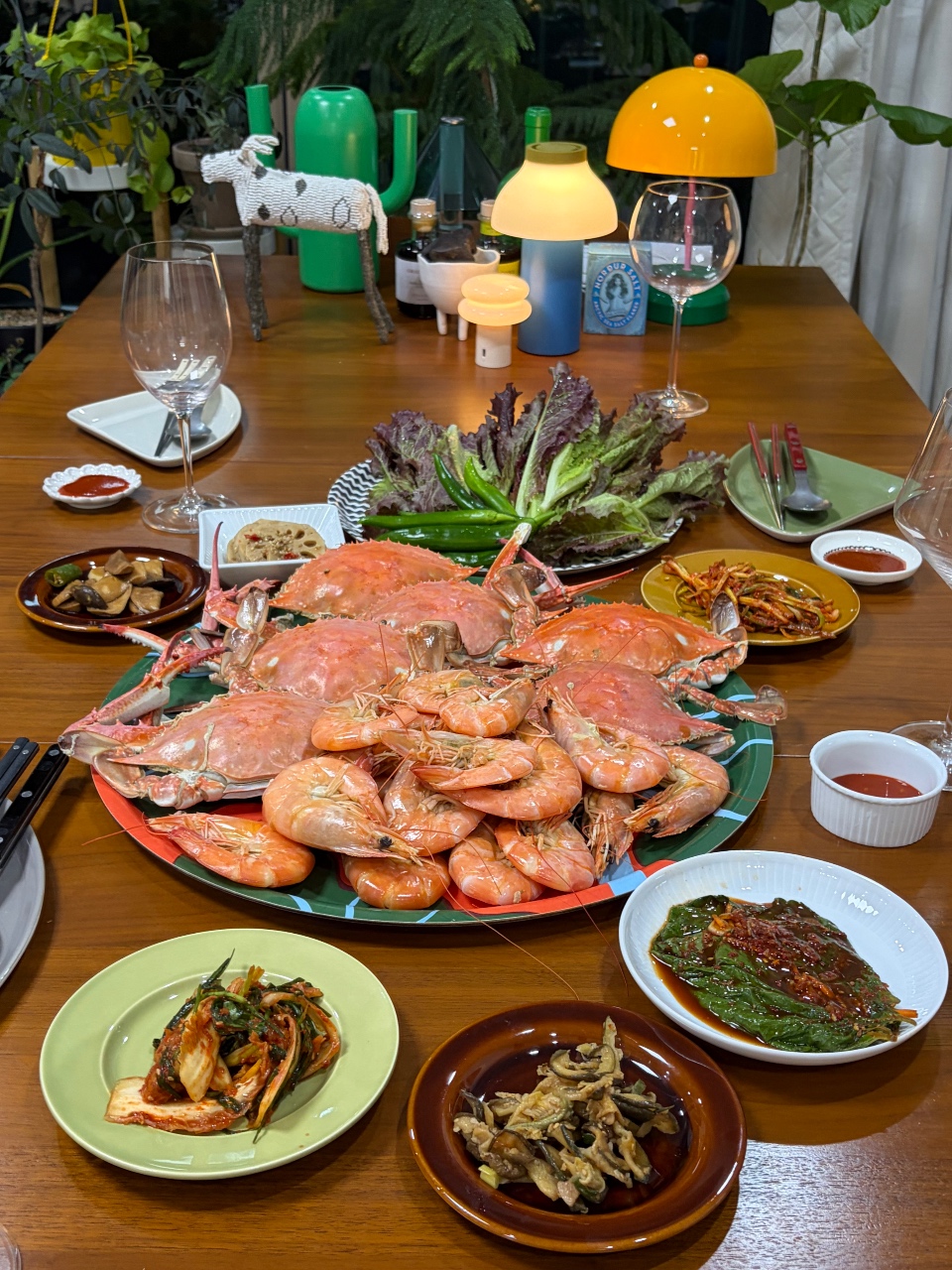 가을이라 꽃게 새우 파티 🦀🦐