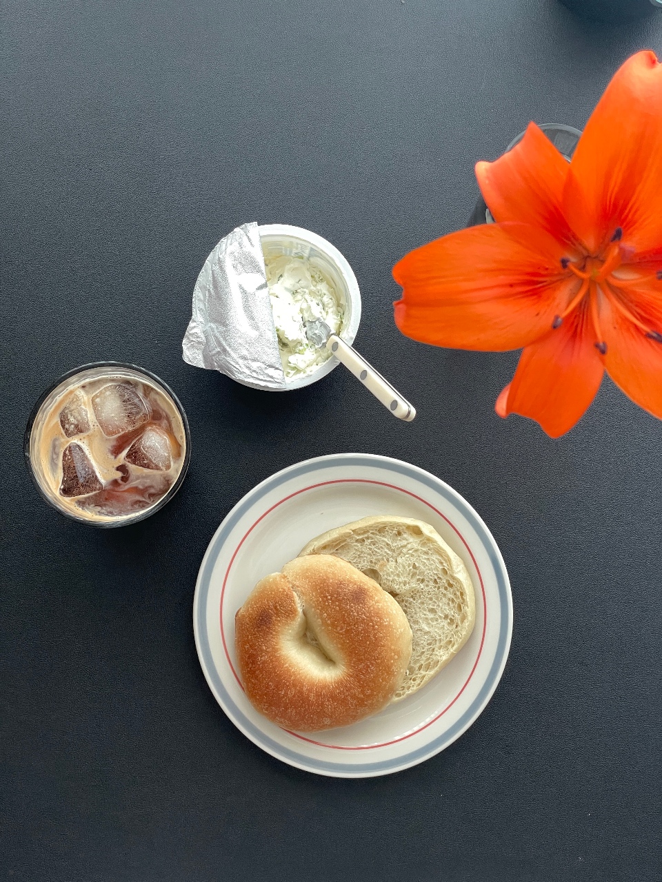 대파크림치즈 베이글🥯