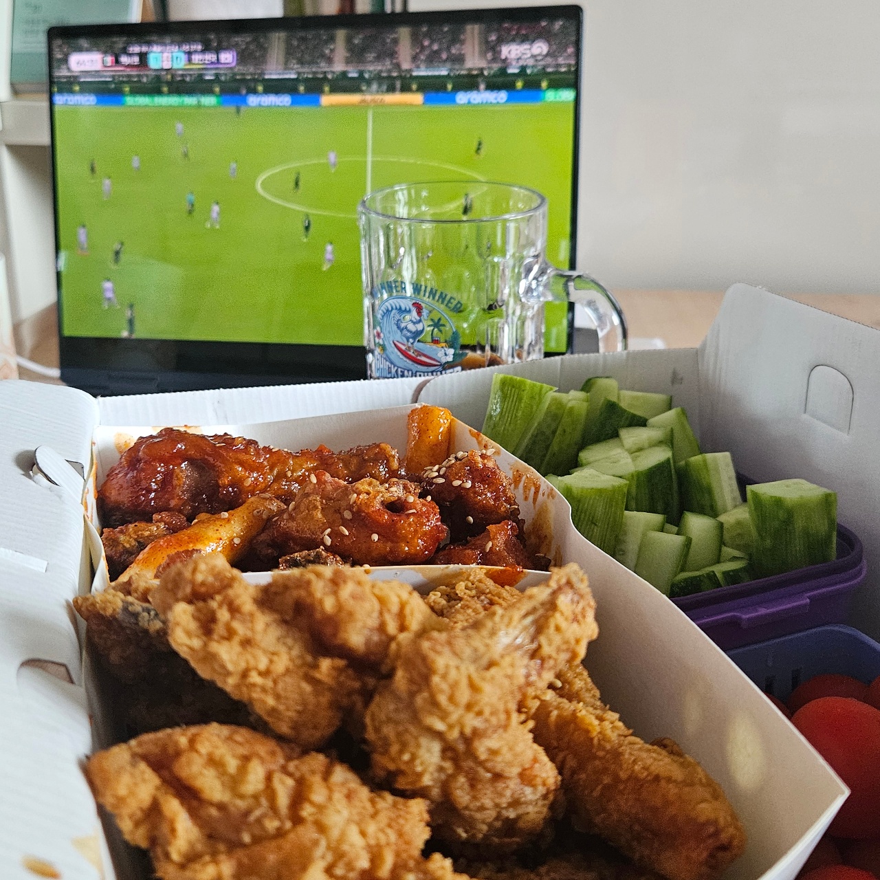 치킨과 뒤늦은 리뷰!
