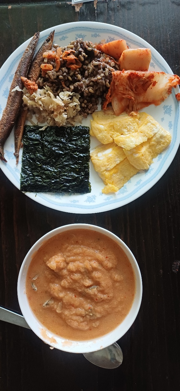 비지찌게랑 양미리 구이