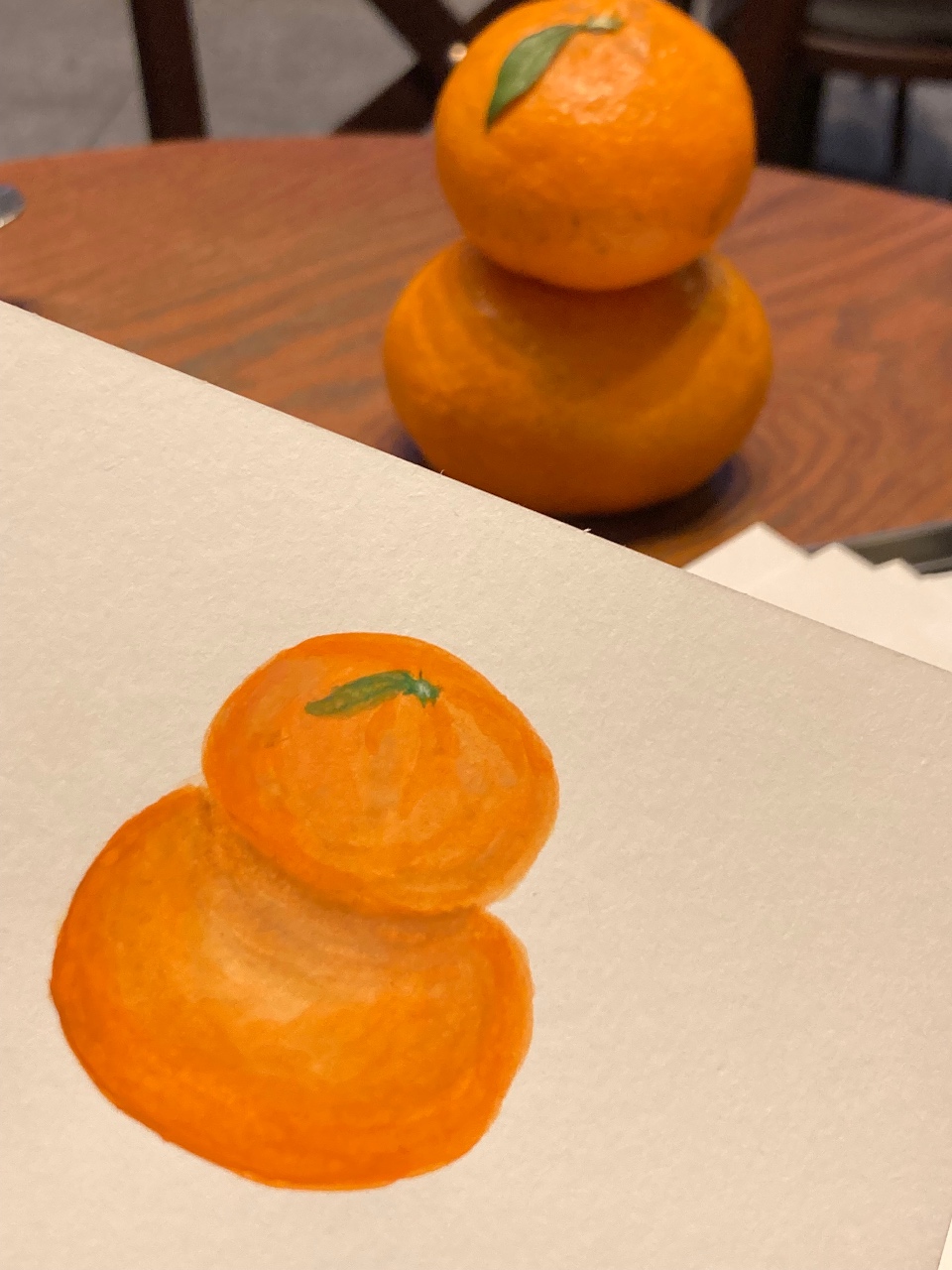 🎨오랜만에 그림~~! 귤사람이에요