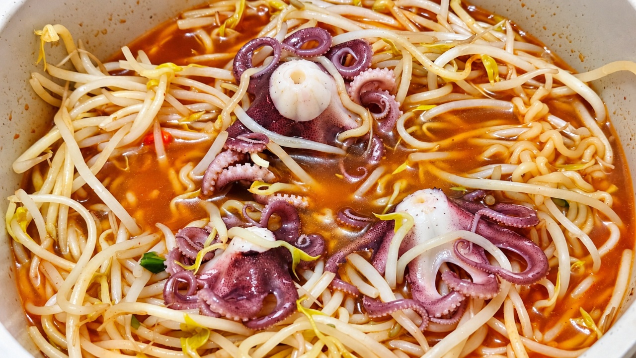 주꾸미 샤브샤브의 꿈은 라면으로 🍜🐙