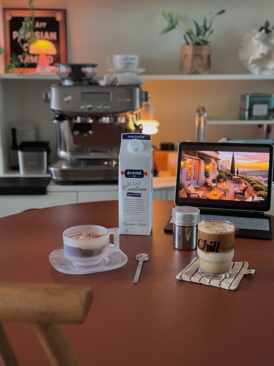 간단한 홈카페 메뉴 아포가토&라떼🤎☕️