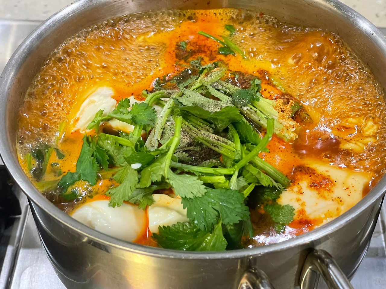 고수순두부라면.. 🍜