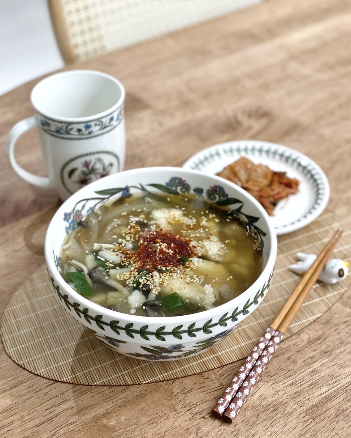 집에서 만든 손 수제비 ❤️