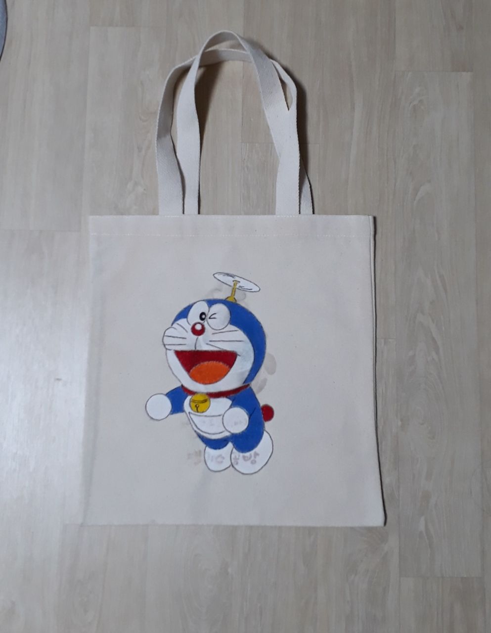 핸드메이드 도라에몽 에코백