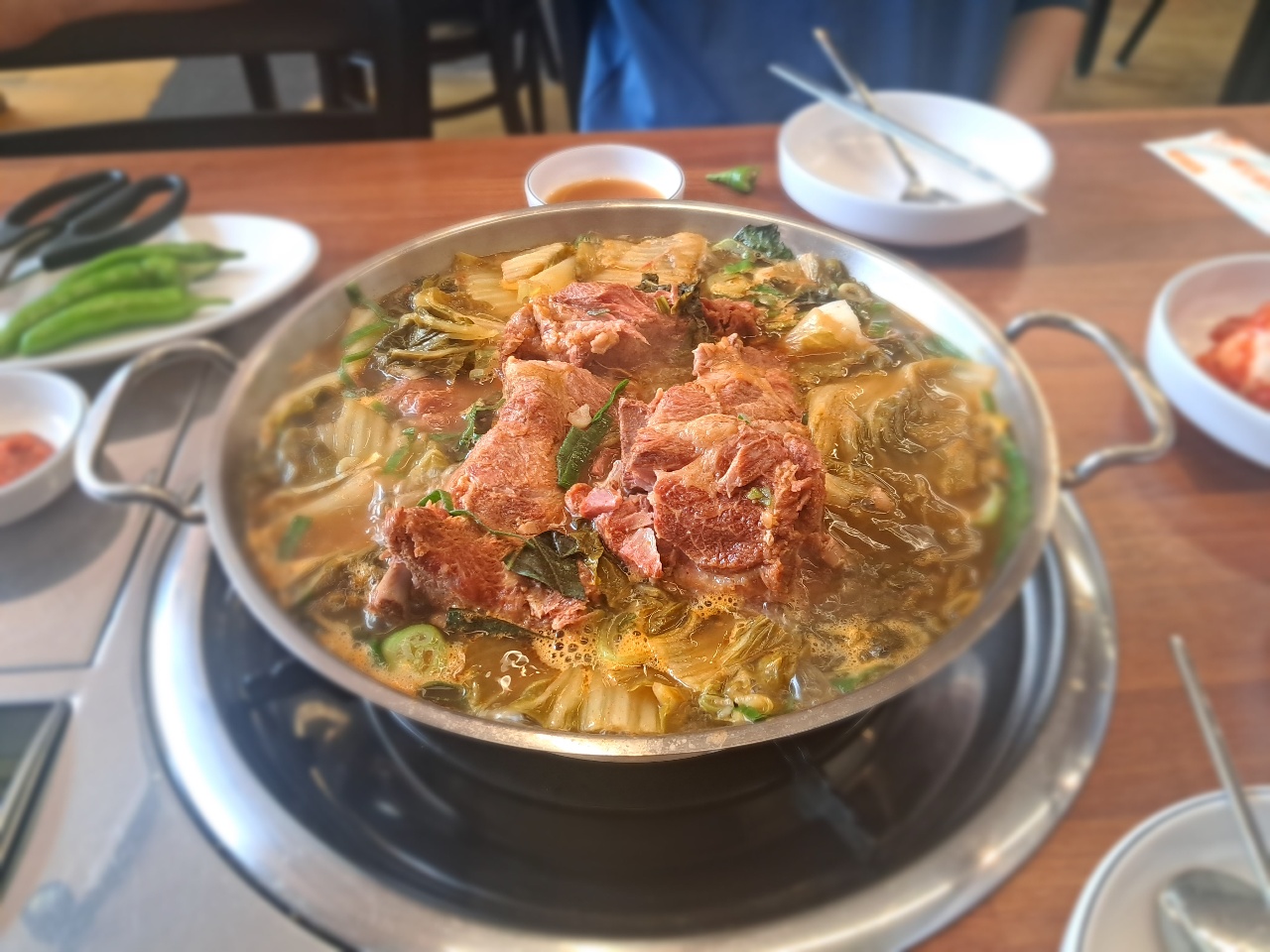 금일 외식은 감자탕, 초코아이스크림  좋아요~