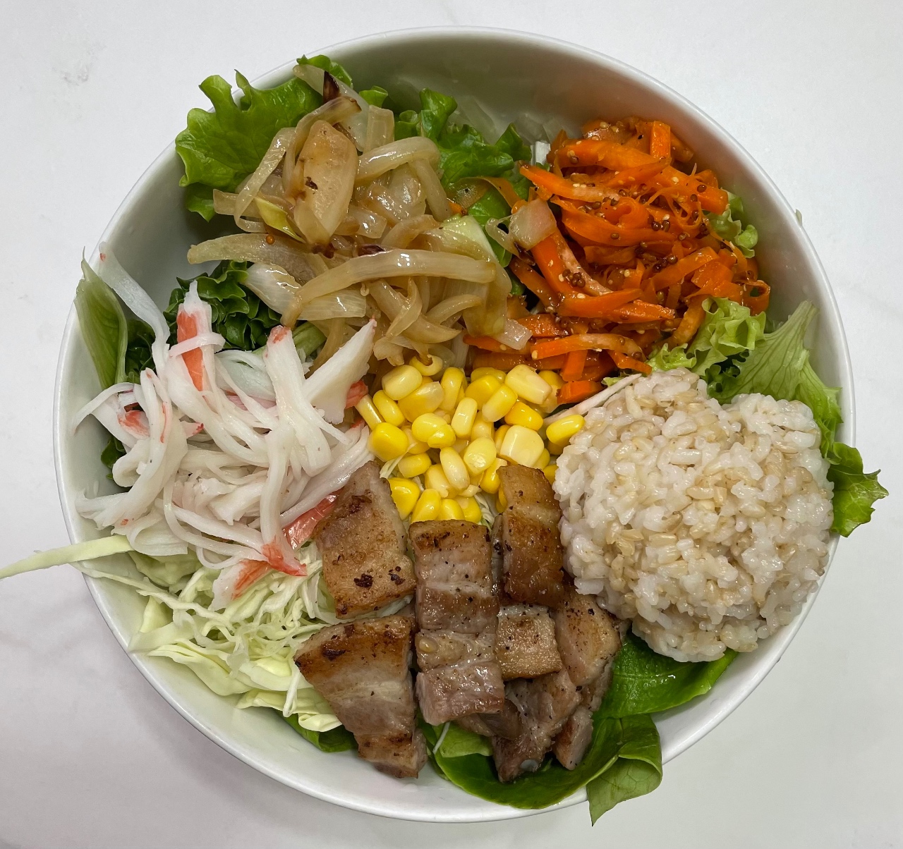  🥗 우리집이 웨이팅 포케 맛집으로, '삼겹살 크래미 포케🥗🍗' ♥️