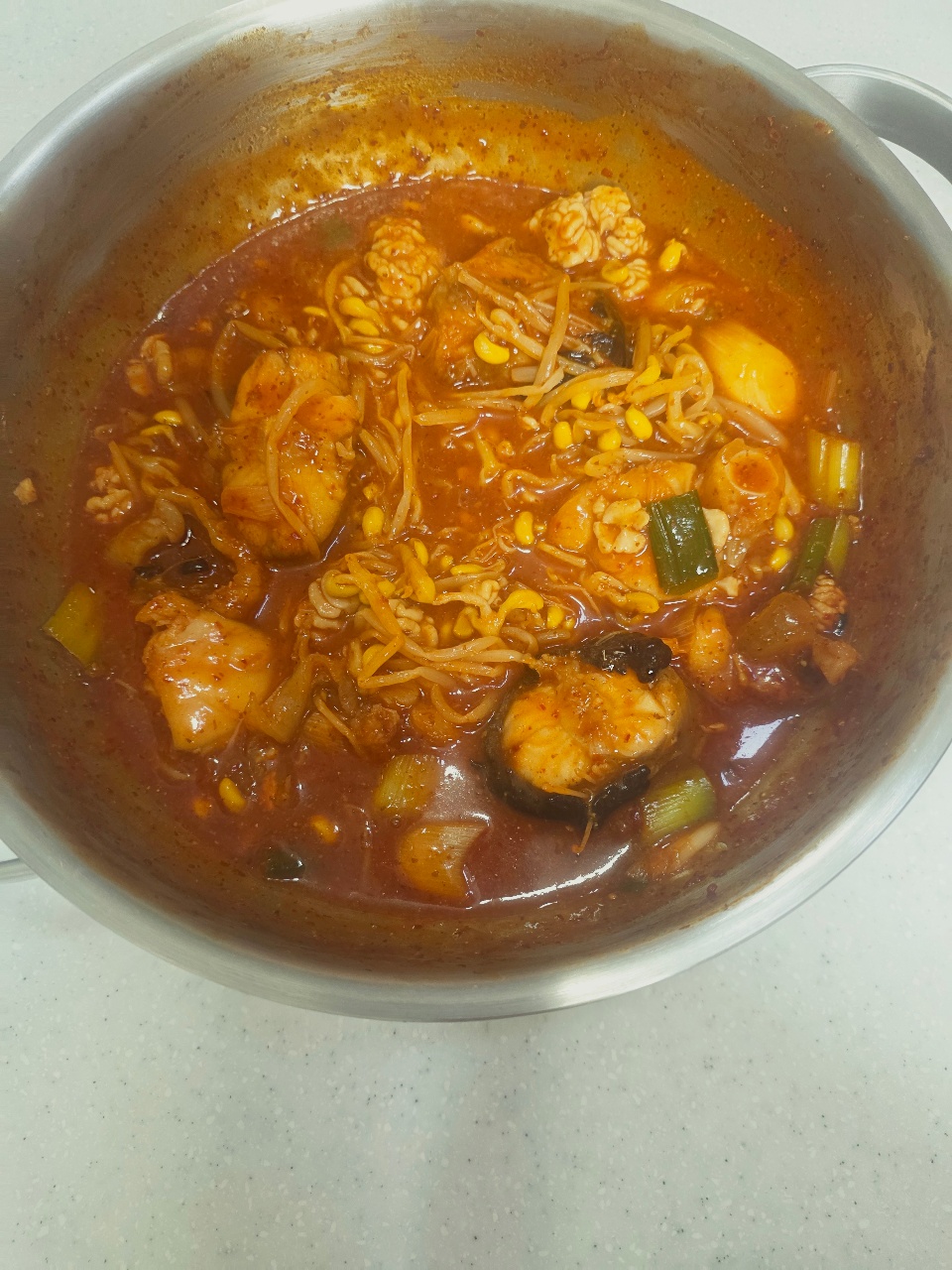 아구찜 만들엇어요