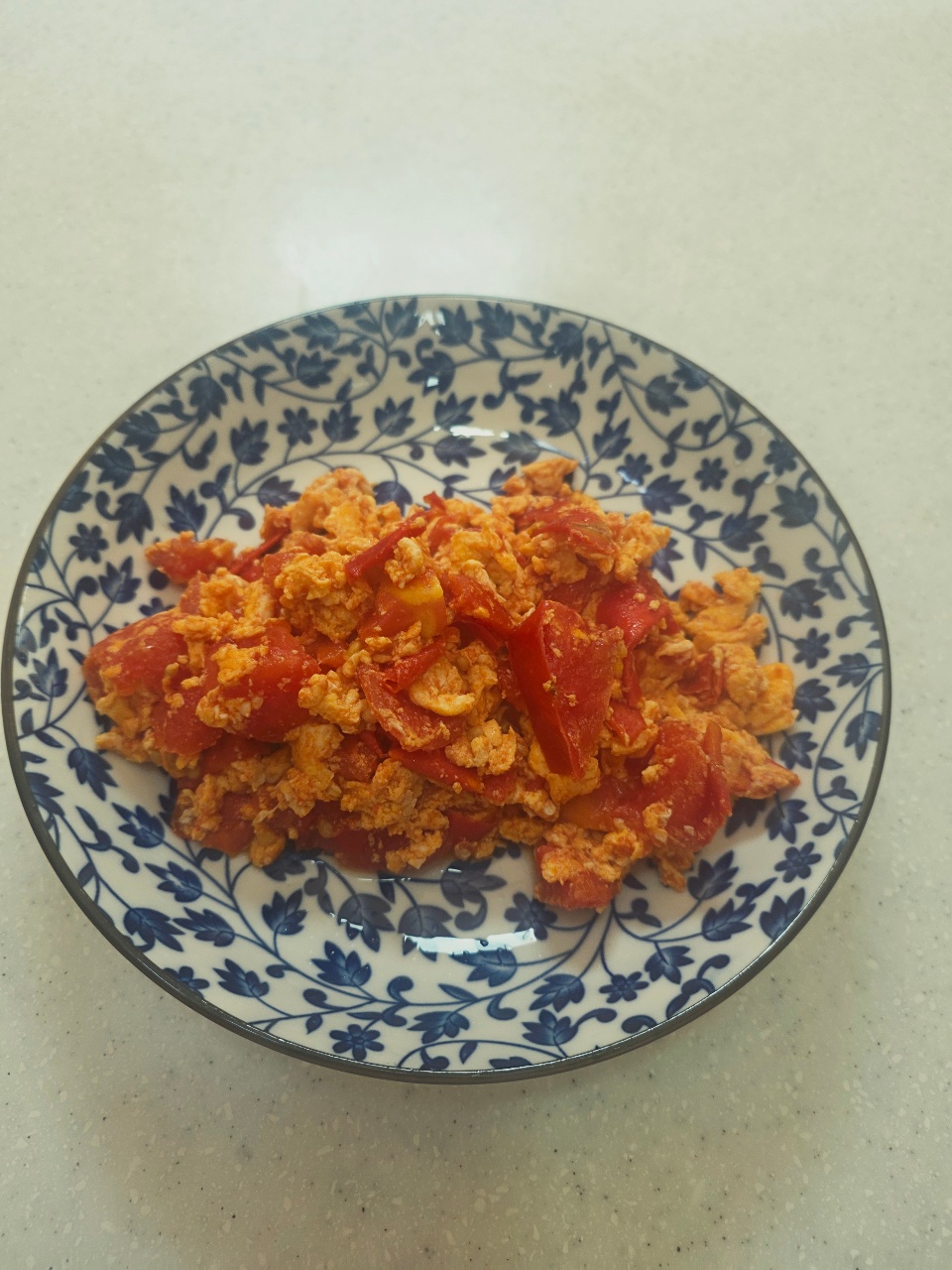 아침은 토마토 달걀 볶음