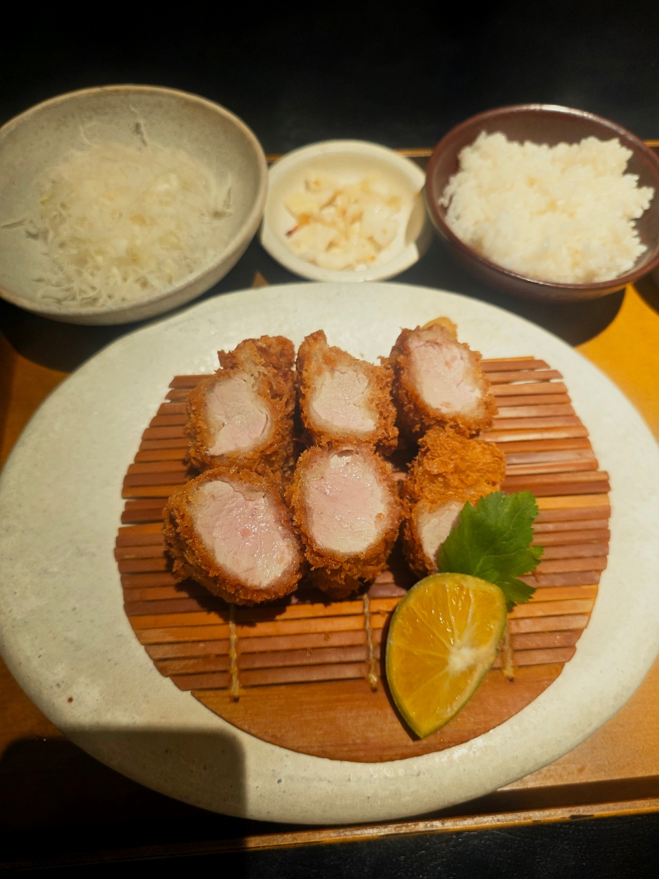 저녁은 카츠 먹었어요