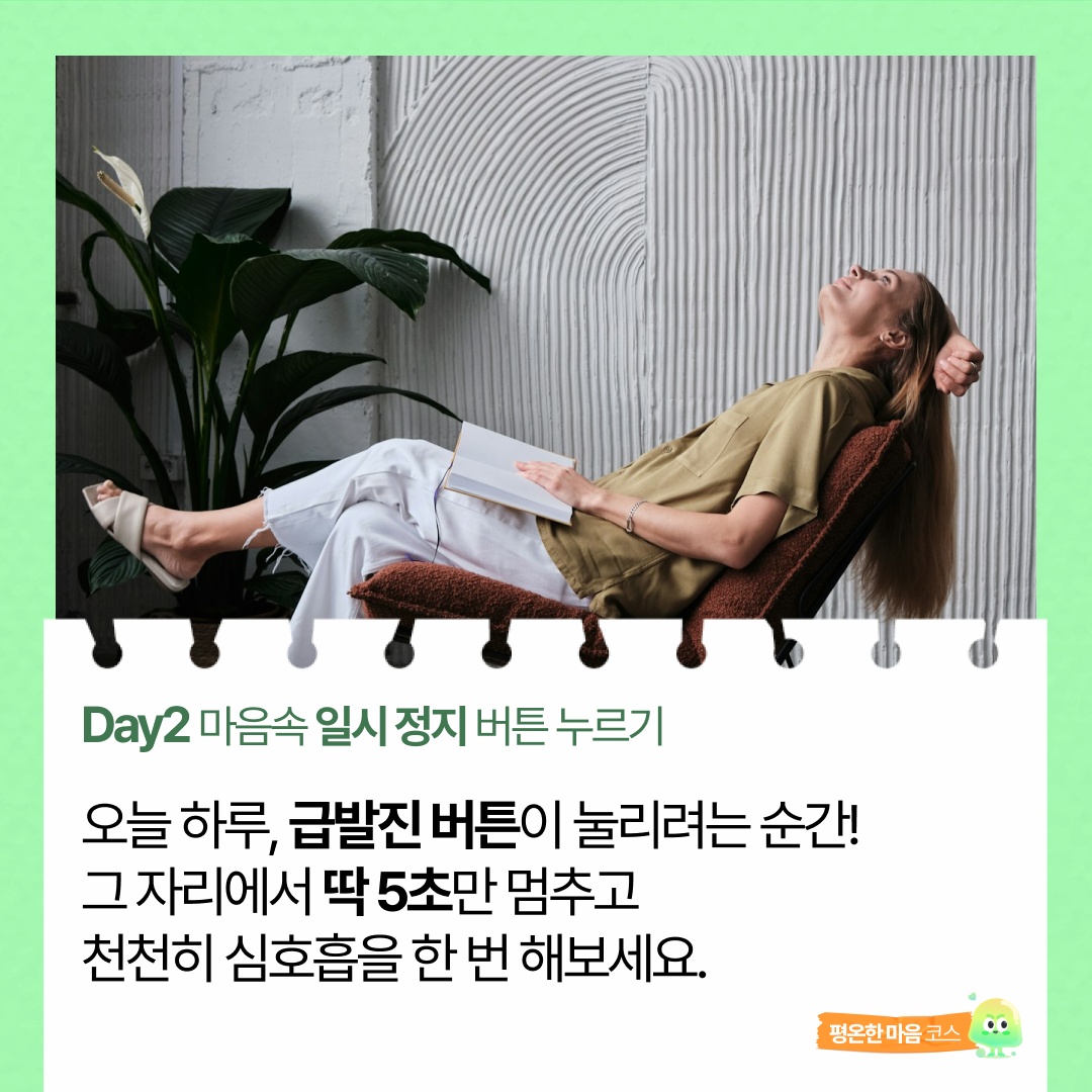 2일차. 마음속 일시 정지 버튼🛎 누르기