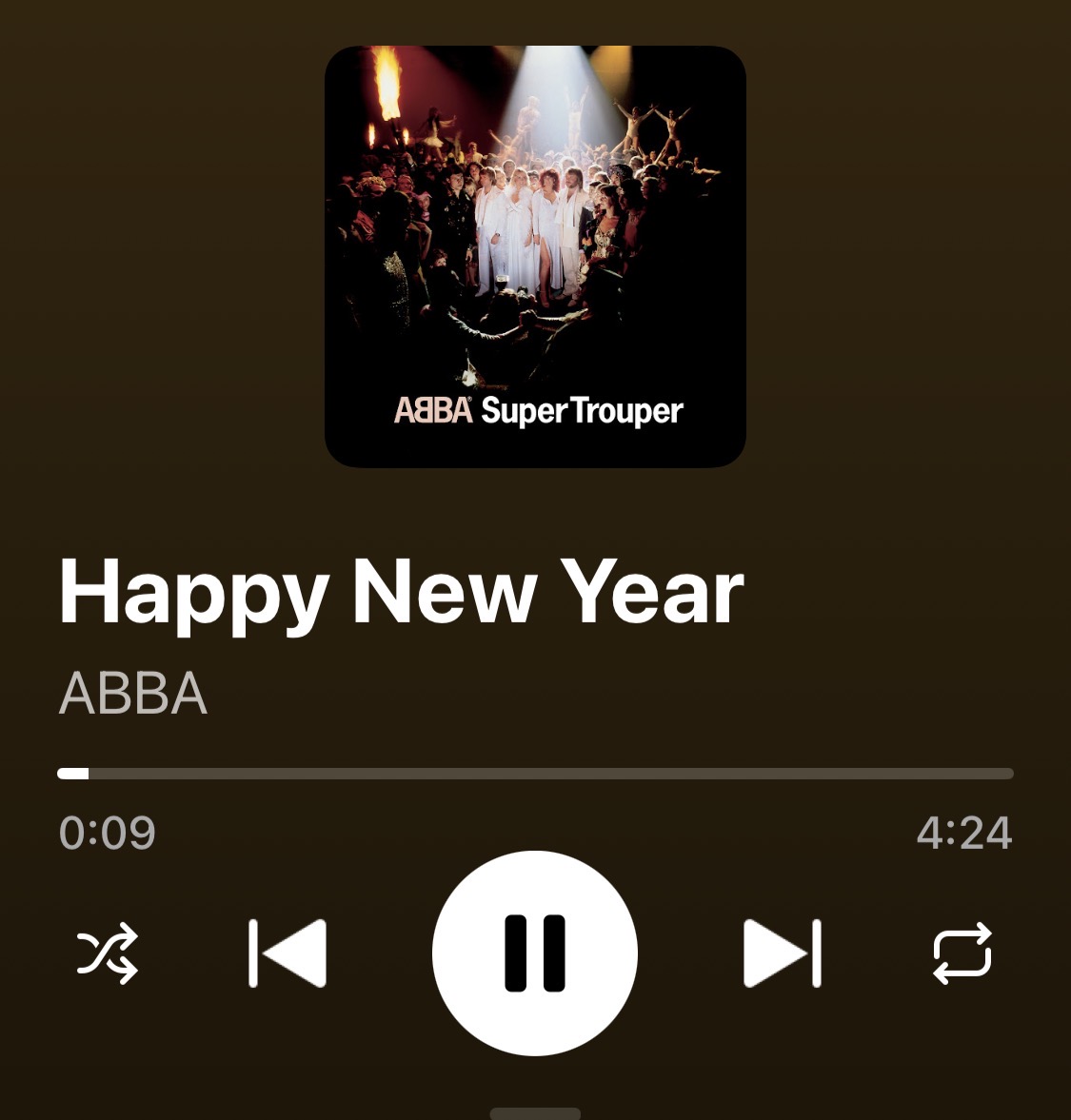 ABBA “Happy new year “