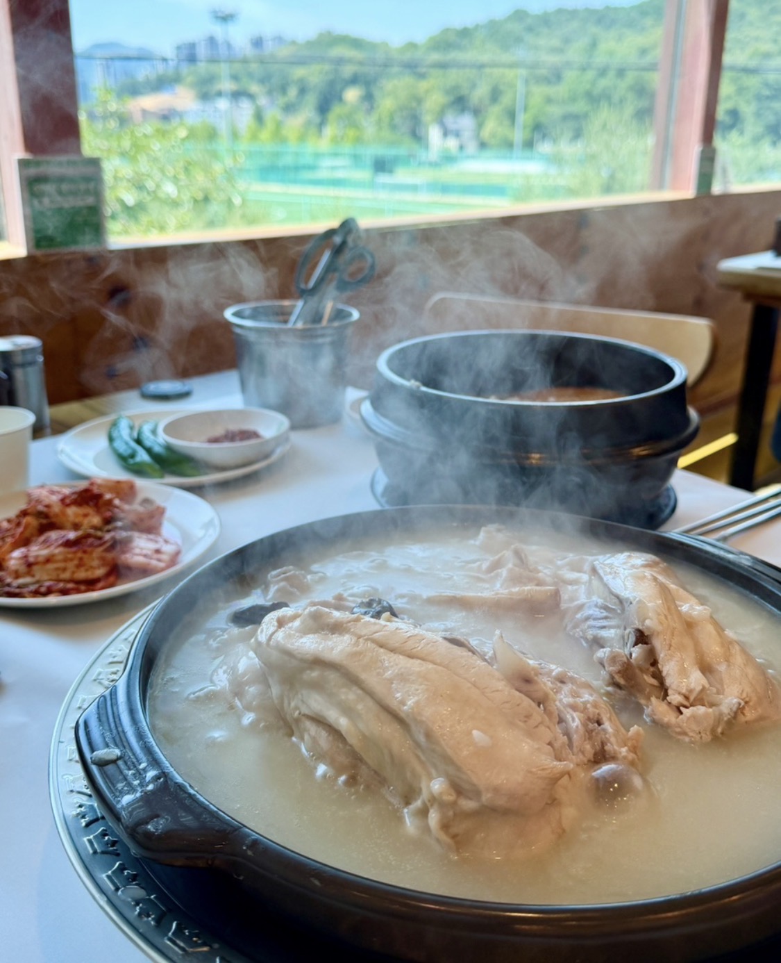 닭백숙&수박주스